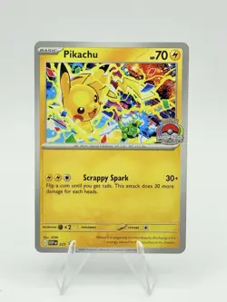 Pikachu 225 2025 World Championships Black Star Promo Card Pokemon TCG - Image 1