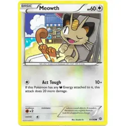 POKEMON CARD MEOWTH 61/98 NO 052 SCRATCH CAT POKEMON TCG CCG - Image 1
