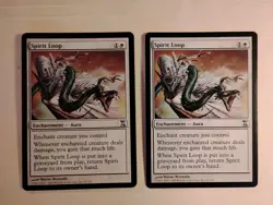 MTG TIME SPIRAL uncommon SPIRIT LOOP x2 LP Light Play - Image 1