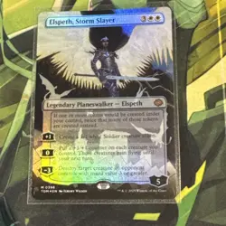 MTG - [FOIL] Elspeth, Storm Slayer (Borderless) - Tarkir: Dragonstorm - Image 1