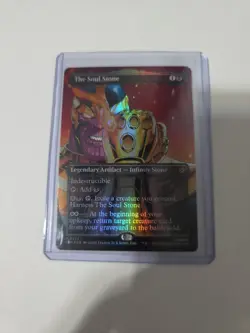 🔥🔥SHIPS TODAY🔥🔥 Stunning Foil The Soul Stone NM Borderless Spider-Man MTG - Image 2