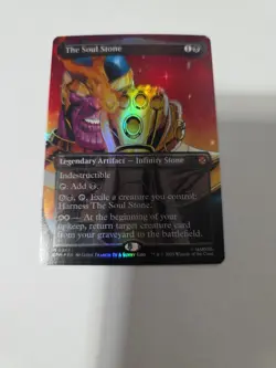 🔥🔥SHIPS TODAY🔥🔥 Stunning Foil The Soul Stone NM Borderless Spider-Man MTG - Image 3