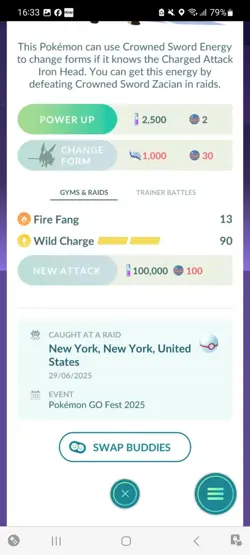 Pokemon Go Legendary Zacian ( Normal ) ( Background) - Image 2