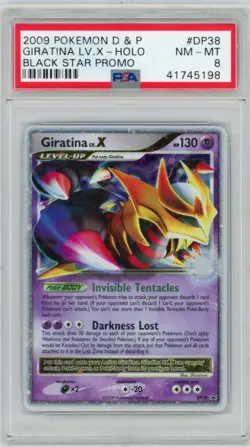 2009 Pokemon Diamond & Pearl Giratina LV .X #DP38 Black Star Promo Holo PSA 8 - Image 1