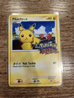 Pikachu 7/16 Pokemon Rumble 2009 LP-NM - Image 3