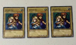 Yugioh TCG Retro Pack 2 Reprint Gemini Elf x3 - Image 1