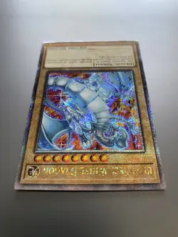 Blue-Eyes White Dragon (New Art) Yugioh RA04-EN002 Quarter Century Secret QCR NM - Image 3