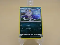 Alolan Meowth SM43 Holo SWIRL Sun & Moon Black Star Promo Pokemon Card - Image 1