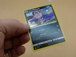 Alolan Meowth SM43 Holo SWIRL Sun & Moon Black Star Promo Pokemon Card - Image 2