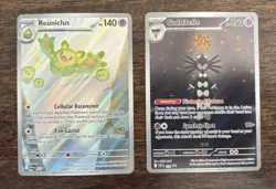 POKEMON TCG Black & White REUNICLUS 212 & GOTHITELLE 211 Black Star Promo Cards - Image 1