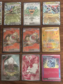POKEMON TCG Lot Of 15 S&V Cards: IR, Gold, Full Art, EX, AceSpec, Rainbow - Image 4
