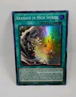 YU-GI-OH! Branded in High Spirits. BODE-EN055. 1st Edition Super Rare Card. TCG - Image 1