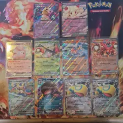 Pokemon Cards Journey Together Ex Card Bundle X10 As Per Photographs See Photos - Image 1