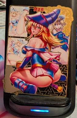 Dark Magician Girl 144/200 Waifu Gold Premium Metal Card Anime Goddess Story - Image 1