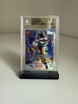 Dragon Ball Fusion World Card Game Son Goku SCR Secret FB01-139 Beckett BGS 9,5 - Image 1