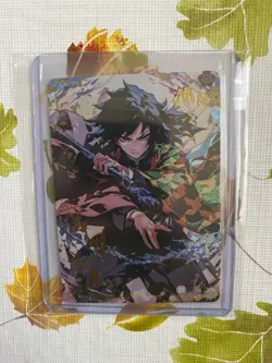 Giyu Tomioka MR Rare Card Demon Slayer Wedding 3 Collectible Holo Foil CCG - Image 1