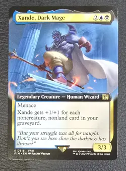 Xande, Dark Mage (Extended Art) Final Fantasy Regular MTG NM Magic Card - Image 1