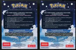 2x Shiny Koraidon & Miraidon Pokemon Scarlet Violet Code Card - Gamestop - Image 1