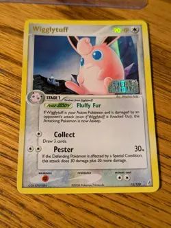 Wigglytuff Reverse Holo Rare 13/100 EX Crystal Guardians Pokemon Card TCG - Image 1
