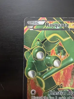 Rayquaza EX 123/124 Full Art Holo Rare Dragons Exalted Pokemon Card HP - Image 2