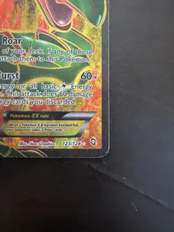 Rayquaza EX 123/124 Full Art Holo Rare Dragons Exalted Pokemon Card HP - Image 4