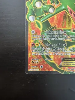 Rayquaza EX 123/124 Full Art Holo Rare Dragons Exalted Pokemon Card HP - Image 5