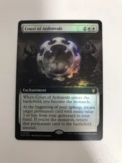 Court of Ardenvale Foil Extended Borderless MTG Magic Gathering Card NM Mint WOC - Image 1