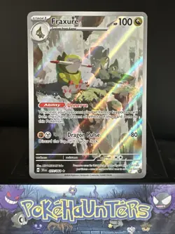 Pokemon Card Fraxure 077/064 Shrouded Fable Illustration Rare L/P - Image 1