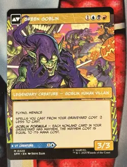 MTG - Norman Osborn - Borderless Mythic #220 - Spider-Man NM - Image 2