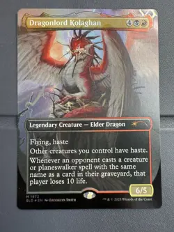 Mtg Secret Lair- Dragonlord Kolaghan- FOIL-NM - Image 1