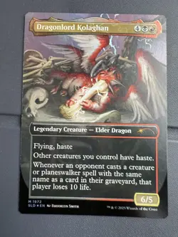 Mtg Secret Lair- Dragonlord Kolaghan- FOIL-NM - Image 2