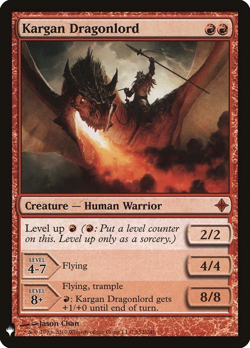 mtg magic Seigneur-dragon kargan Dragonlord ENGLISH the lsit mystery booster MB - Image 1