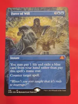 Force of Will (Borderless) Dominaria Remastered Regular - Image 1