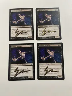 4x Vampire Hexmage Zendikar Regular Shadow Signed by the Artist - Image 1