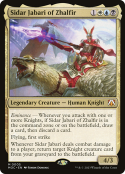 Sidar Jabari of Zhalfir [March of the Machine Commander] Magic MTG - Image 1