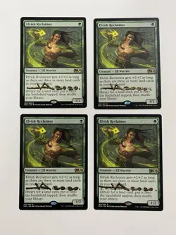 4x Elvish Reclaimer Core Set 2020 Regular Shadow Signed - Image 1