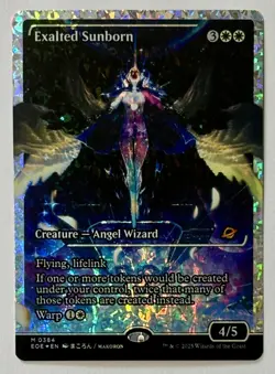 MTG Edge of Eternities (EOE 384) Exhalted Sunborn- FRACTURE FOIL - NM Pack Fresh - Image 1