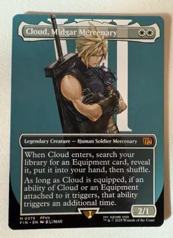 Cloud, Midgar Mercenary (Borderless) Final Fantasy Regular X1 NM - Image 1