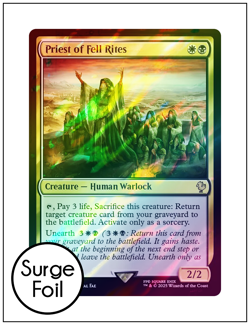 1x Priest of Fell Rites, Surge Foil, Final Fantasy, Magic MTG NM - Image 1
