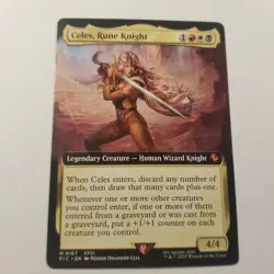 1 x Celes, Rune Knight - Extended Art - Commander: Final Fantasy - NM-Mint - MTG - Image 1