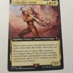 1 x Celes, Rune Knight - Extended Art - Commander: Final Fantasy - NM-Mint - MTG - Image 4
