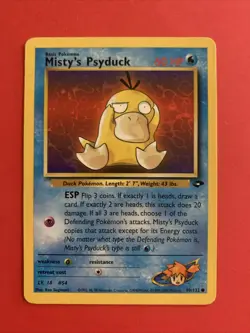 Misty's Psyduck - 90/132 Gym Challenge - Pokemon TCG - 2000 - Image 1