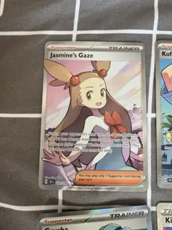 Pokemon TCG Trainer Cards Set of 4 Jasmine Grusha Kofu Kindler - Image 2