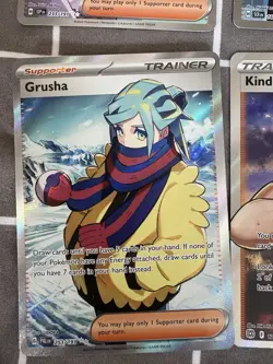 Pokemon TCG Trainer Cards Set of 4 Jasmine Grusha Kofu Kindler - Image 4