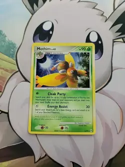 Pokemon Platinum Arceus Holofoil Rare Mothim 6/99 W11 - Image 1