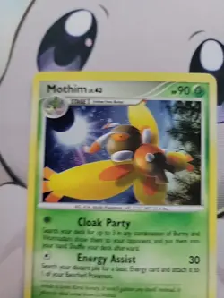 Pokemon Platinum Arceus Holofoil Rare Mothim 6/99 W11 - Image 2