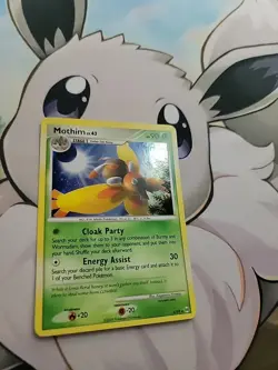 Pokemon Platinum Arceus Holofoil Rare Mothim 6/99 W11 - Image 4