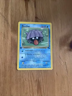 Pokemon Karte 1. Edition deutsch Muschas 54/62 Fossil Vintage - Image 1