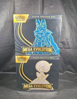 POKEMON TCG Mega Evolution Pokemon ETBs 2 FACTORY SEALED BOXES FREE SHIPPING - Image 1
