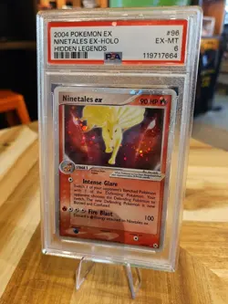 Pokemon Hidden Legends Ninetales EX HOLO 96/101 Rare Set PSA 6 FREAH SLAB - Image 2
